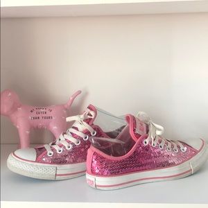 RARE Pink ombré Sequin Chucks Converse All Star